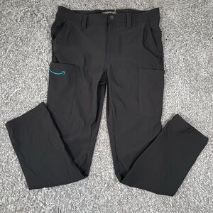 Amazon Luly Yang Pants Men's Medium Black Workwear Stretch (32-34) Employee